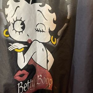 NWT The Bradford Exchange Betty Boop Black hooded Jacket SZLarge.